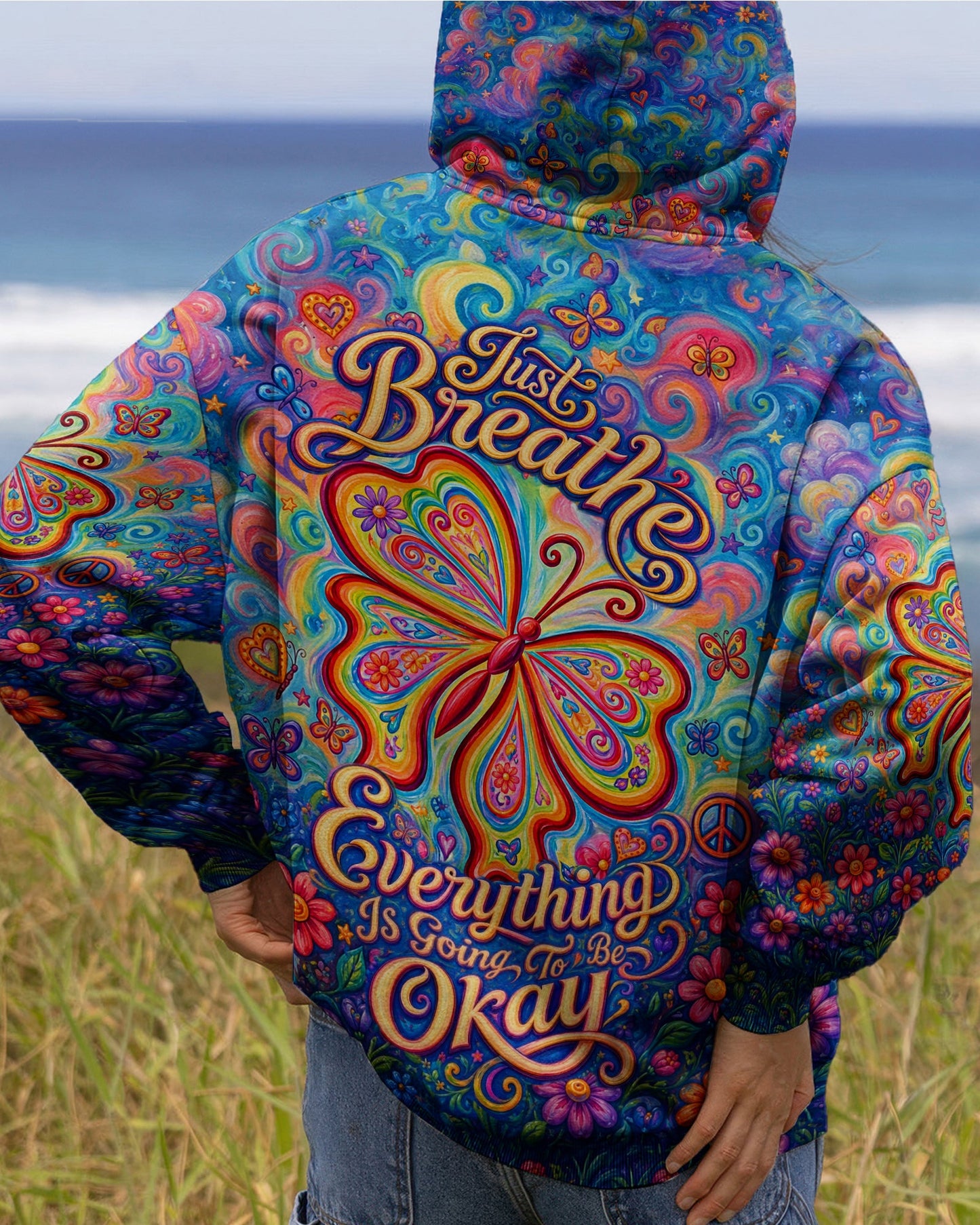 JUST BREATHE BUTTERFLY ALL OVER PRINT - TLTW1205262