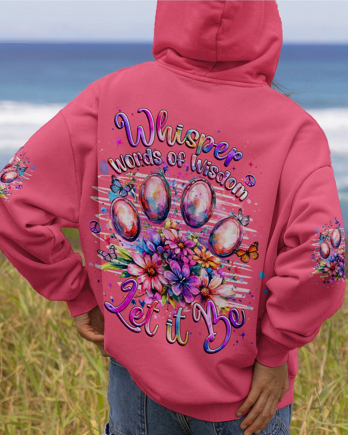 WHISPER WORDS OF WISDOM LET IT BE PAW PRINT  ALL OVER PRINT - TLHG1205261