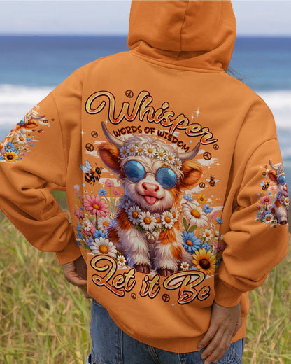 WHISPER WORDS OF WISDOM LET IT BE COW ALL OVER PRINT -TYPQ3005261