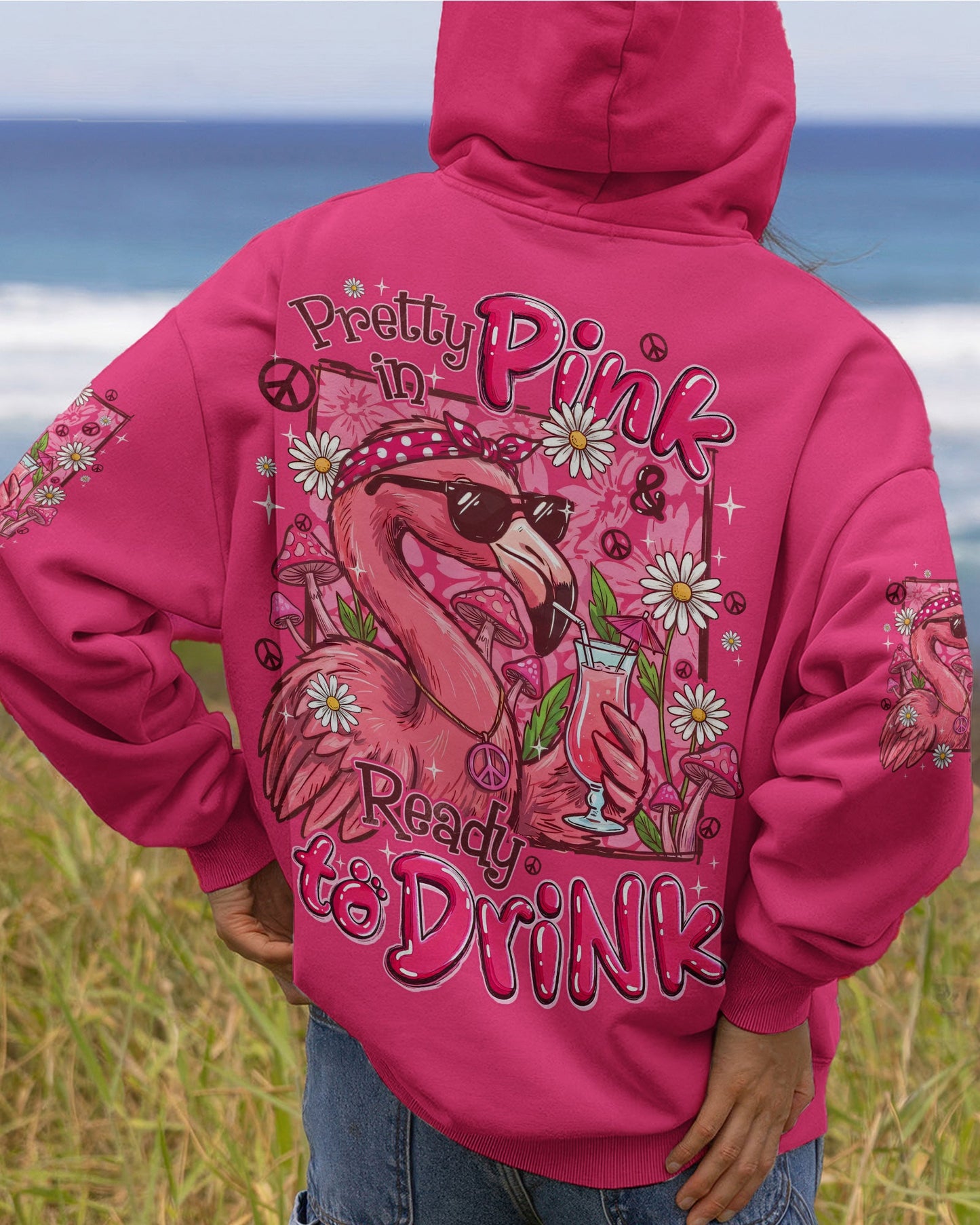 PRETTY IN PINK FLAMINGO ALL OVER PRINT - TYQY2206263