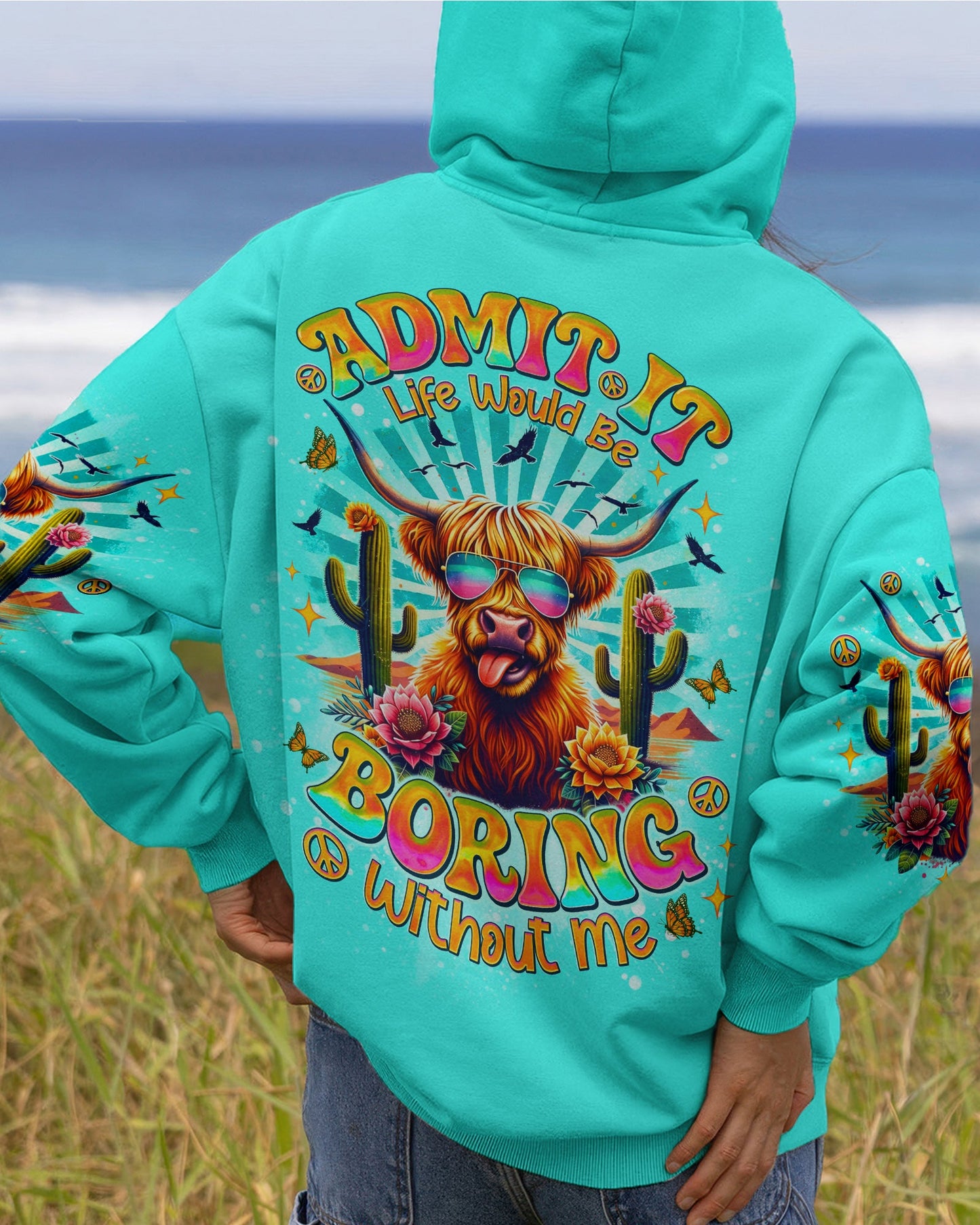 ADMIT IT LIFE WOULD BE BORING COW ALL OVER PRINT   - TLNO0904261