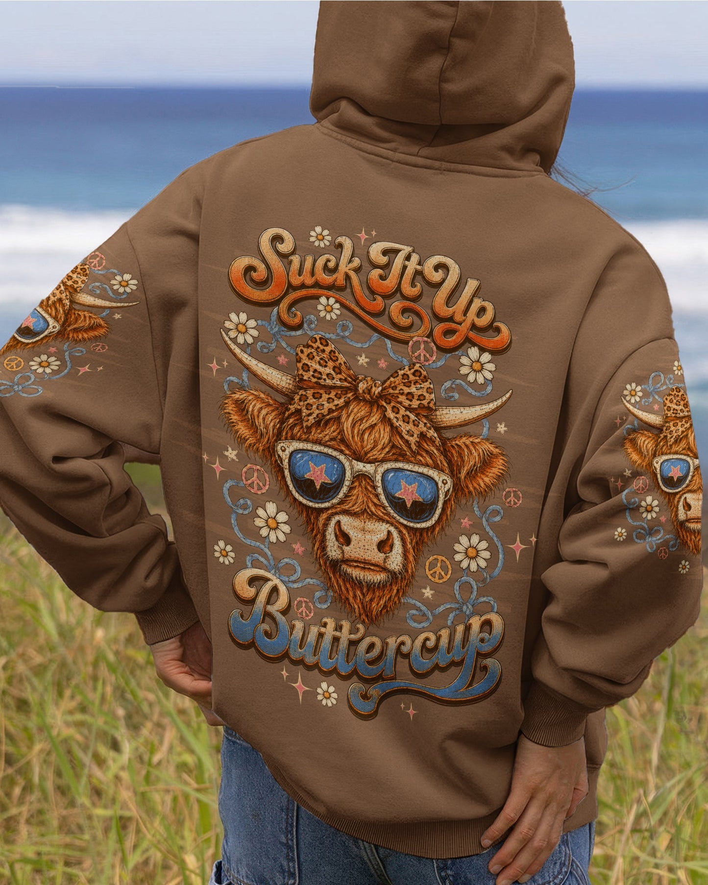 SUCK IT UP BUTTERCUP COW ALL OVER PRINT - TLTW3005262