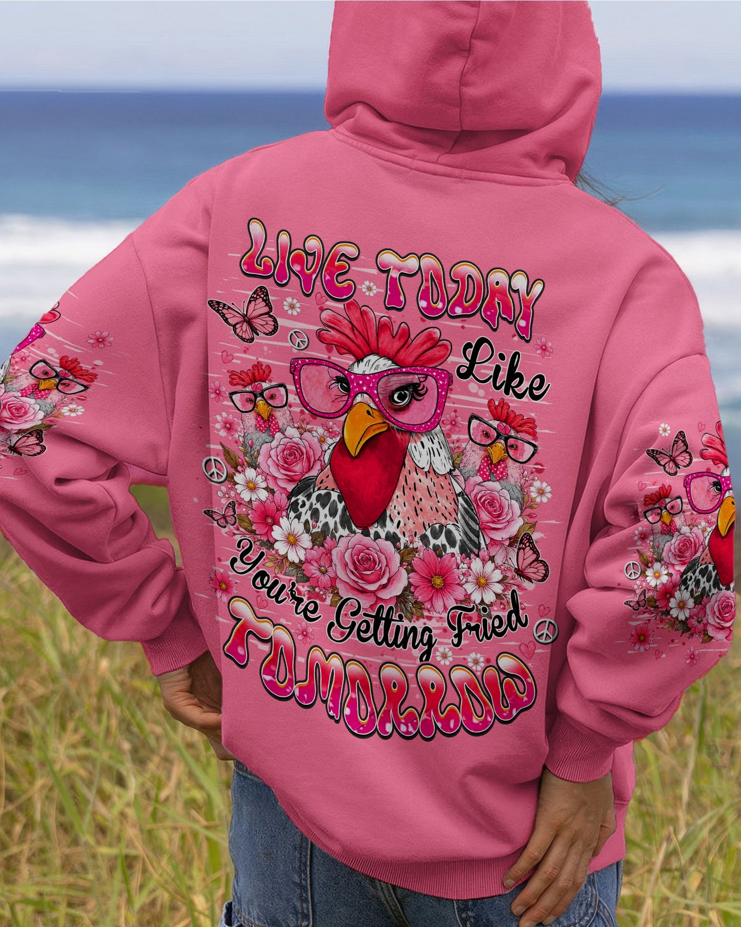 LIVE TODAY CHICKEN  ALL OVER PRINT - TLHN0906262