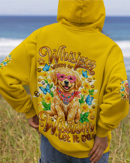 WHISPER WORDS OF WISDOM LET IT BE GOLDEN RETRIEVER PUPPY DOG ALL OVER PRINT - TYQY1105262