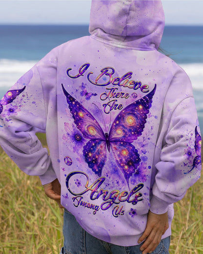 I BELIEVE THERE ARE ANGELS AMONG US BUTTERFLY ALL OVER PRINT - TLHG2906264