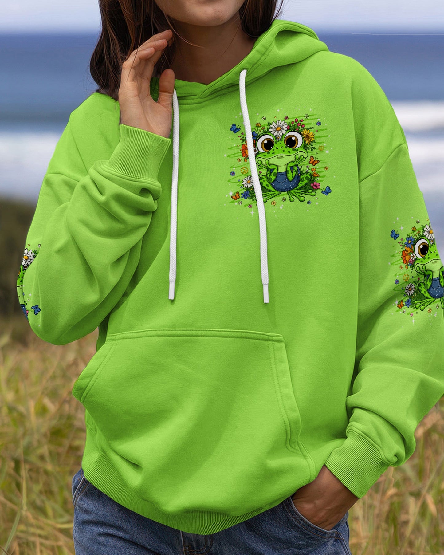 JUST BREATHE FROG ALL OVER PRINT - TLHG2206263