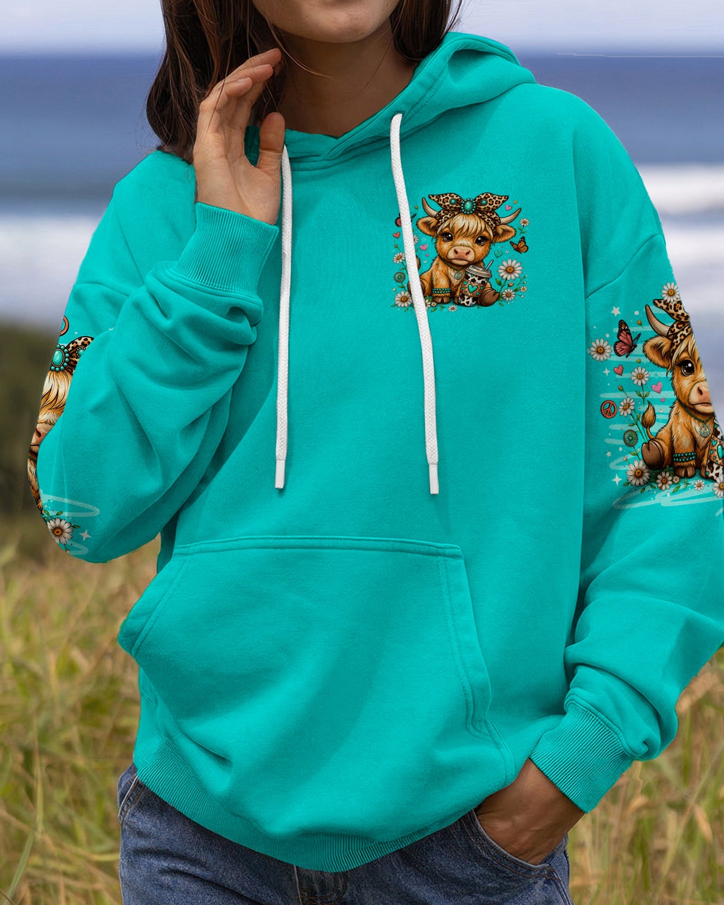 LITTLE COUNTRY LOTTA ATTITUDE COW ALL OVER PRINT  - TLNO0906263
