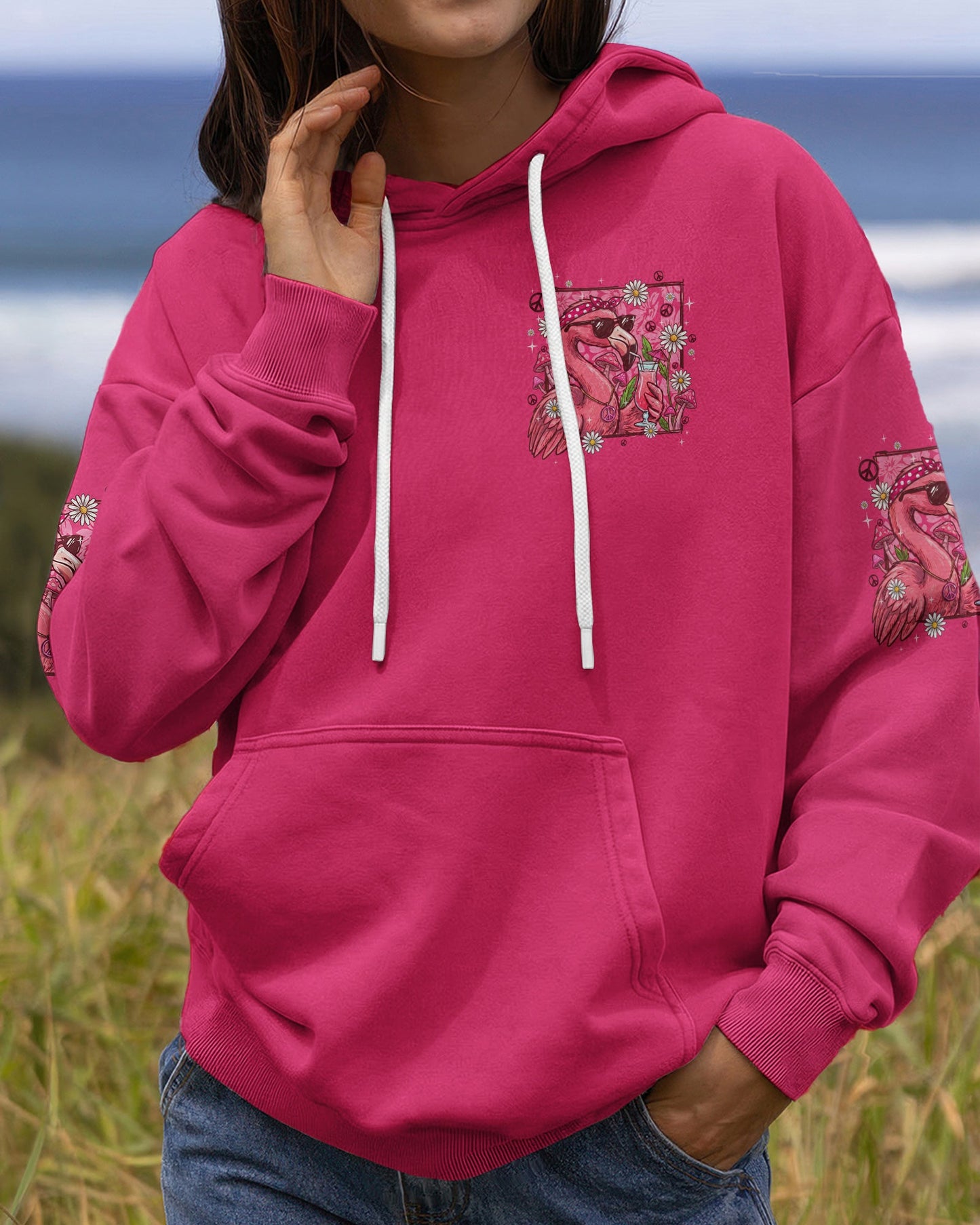 PRETTY IN PINK FLAMINGO ALL OVER PRINT - TYQY2206263