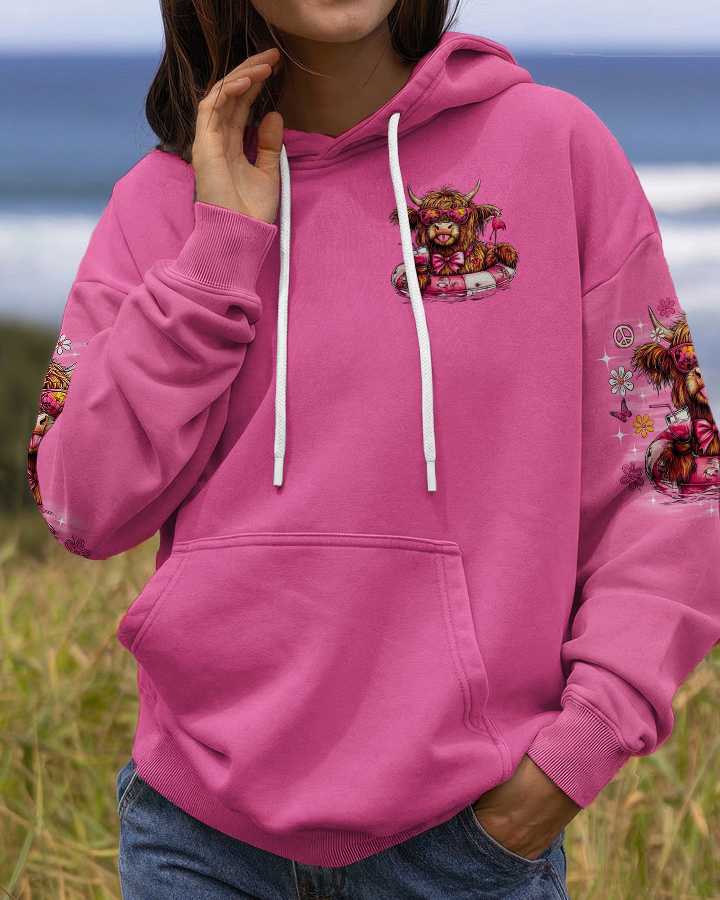 I WAS SIMPLY BORN TO DILLY DALLY COW  ALL OVER PRINT - TLNO1605262