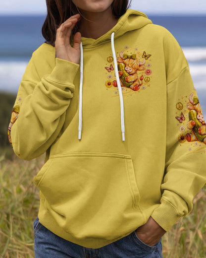 JUST DILL WITH IT  HIGHLAND COW ALL OVER PRINT  - TLTW1006261