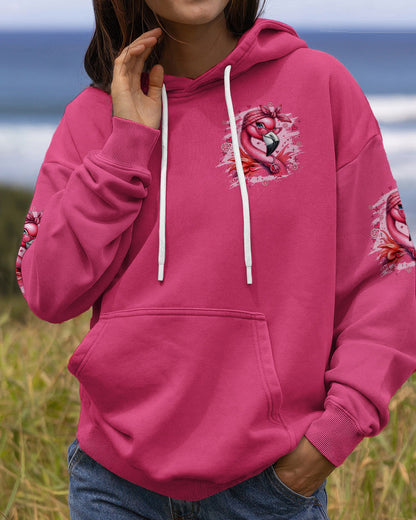 APPARENTLY I HAVE AN ATTITUDE WHO KNEW FLAMINGO ALL OVER PRINT - TYQY1804261