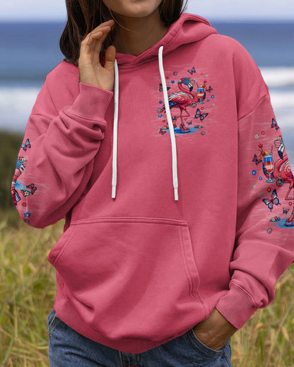 PRETTY IN PINK FLAMINGO STARS AND STRIPES ALL OVER PRINT - TLNT0104262