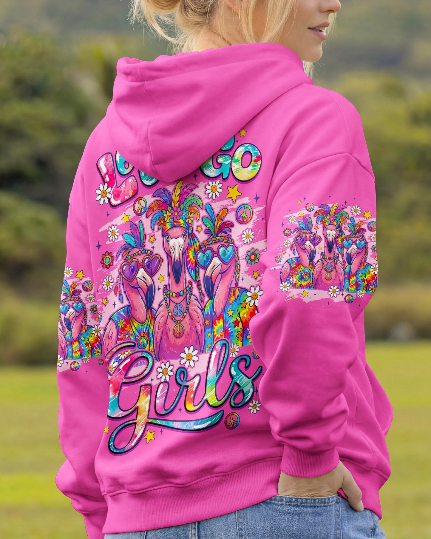 LET'S GO GIRLS FLAMINGO ALL OVER PRINT - TYQY2706261