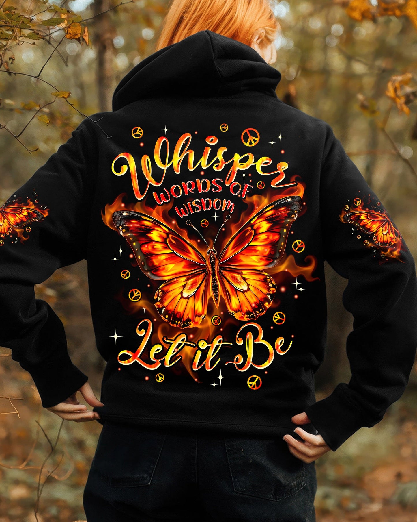 WHISPER WORDS OF WISDOM LET IT BE BUTTERFLY ALL OVER PRINT - TYPQ3006262