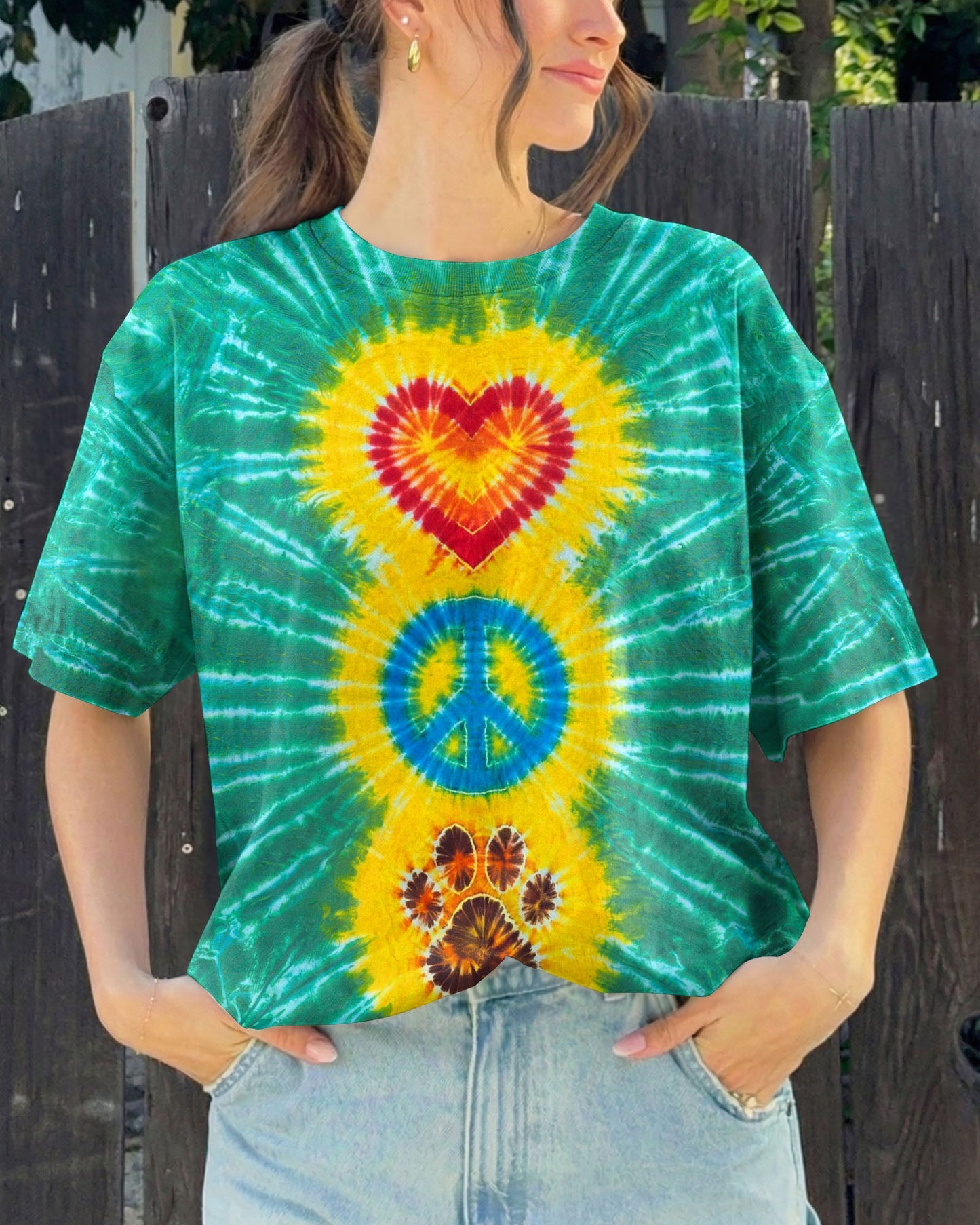 PEACE LOVE PAW ALL OVER PRINT - TYLN2204261