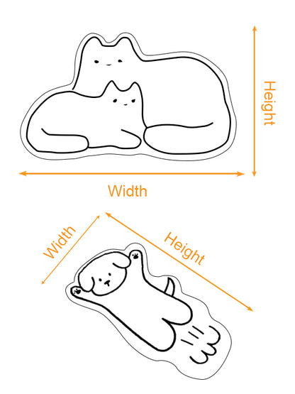 Dog Cat Custom Shaped Mat