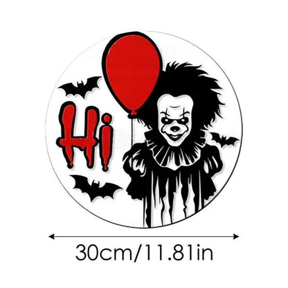Halloween Wooden Doorplate Front Door Signs Horror Welcome Signs