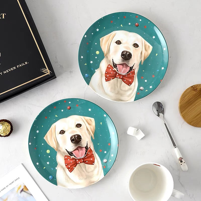 Labrador Retriever Custom Household Pet Ceramic Plate