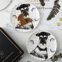 Load image into Gallery viewer, Schnauzer Custom Household Pet Ceramic Plate
