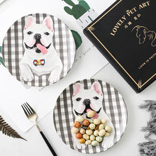 Load image into Gallery viewer, Bulldog Custom Household Pet Ceramic Plate
