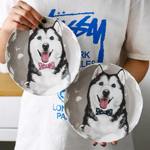 Load image into Gallery viewer, Husky Custom Household Pet Ceramic Plate
