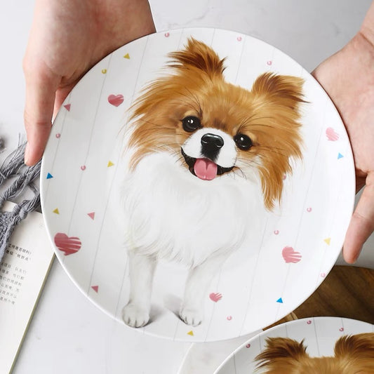 Chihuahua Custom Household Pet Ceramic Plate