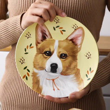 Load image into Gallery viewer, Corgi Custom Household Pet Ceramic Plate
