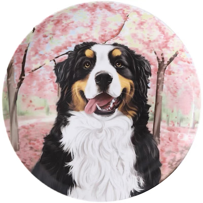 Bernese Mountain Dog Custom Household Pet Ceramic Plate