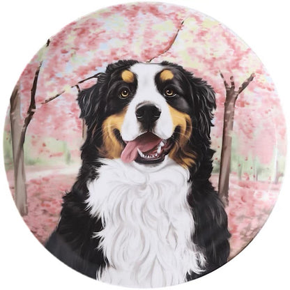 Bernese Mountain Dog Custom Household Pet Ceramic Plate