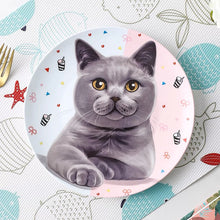 Load image into Gallery viewer, British Shorthair Custom Household Pet Ceramic Plate
