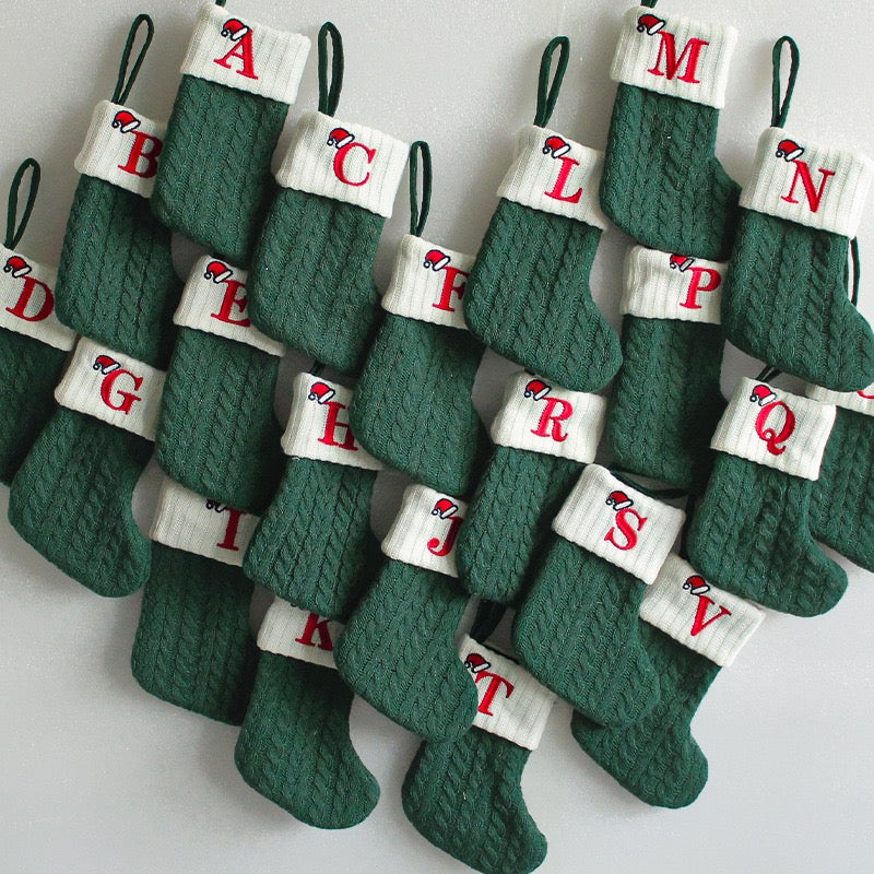 Personalized Embroidered Knitted Christmas Stocking