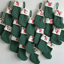 Load image into Gallery viewer, Personalized Embroidered Knitted Christmas Stocking

