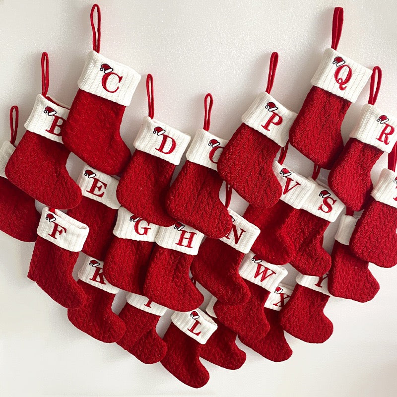 Personalized Embroidered Knitted Christmas Stocking
