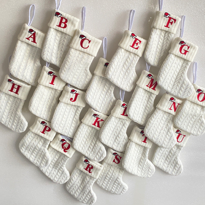 Personalized Embroidered Knitted Christmas Stocking