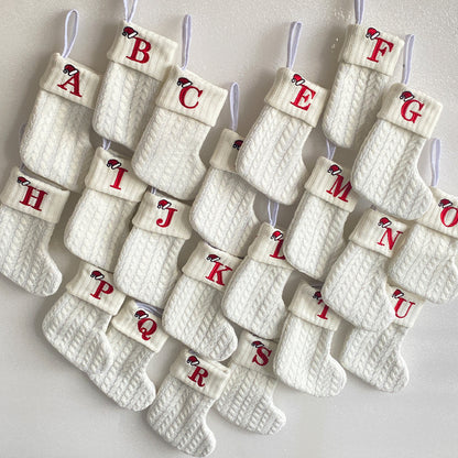 Personalized Embroidered Knitted Christmas Stocking