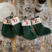 Load image into Gallery viewer, Personalized Embroidered Knitted Christmas Stocking
