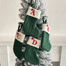 Load image into Gallery viewer, Personalized Embroidered Knitted Christmas Stocking
