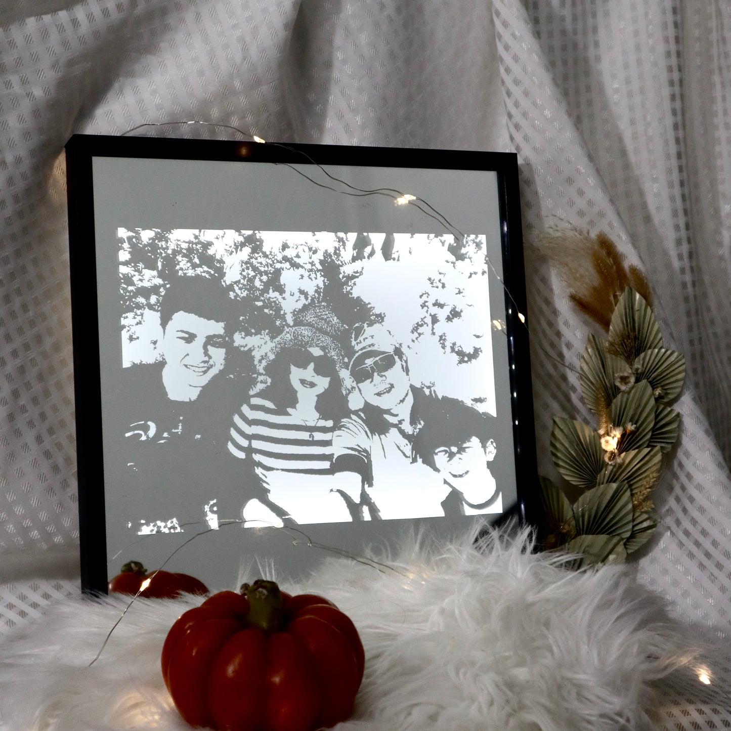 Photo Engraved Bespoke Mirror Artwork