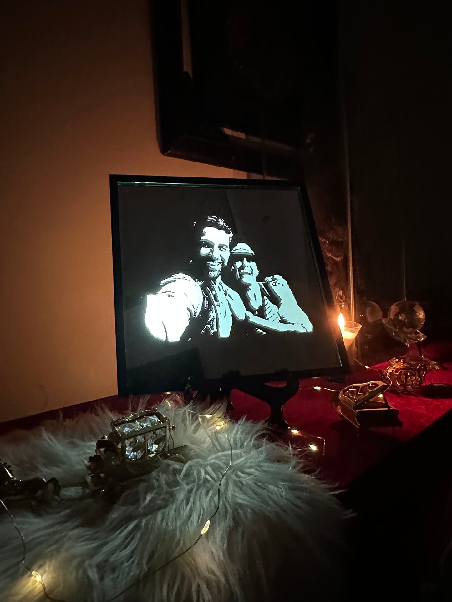 Photo Engraved Bespoke Mirror Artwork