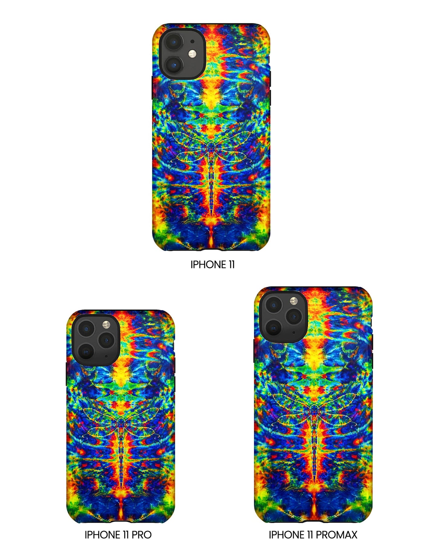HIPPIE DRAGONFLY COLORFUL SWIRL PHONE CASE - TLNT1105261