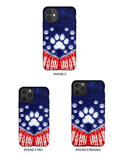 PAW PRINT RED WHITE & BLUE PHONE CASE - TLTW1604262