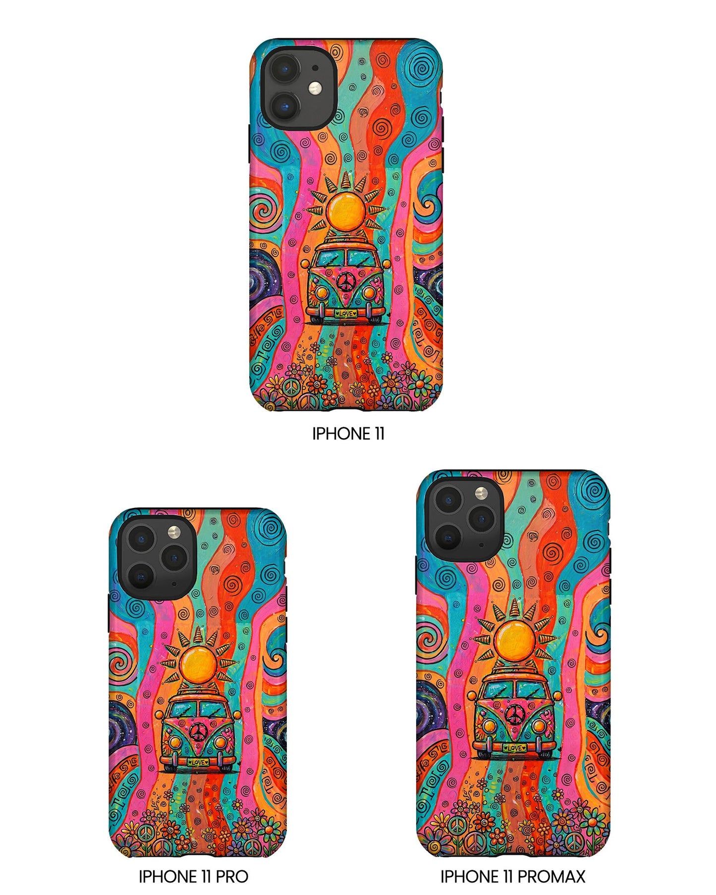 HIPPIE BUS SUN RETRO PHONE CASE  - TLTW2804262