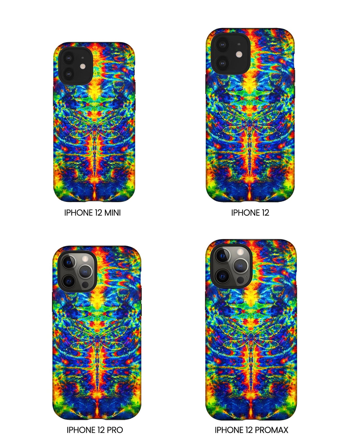 HIPPIE DRAGONFLY COLORFUL SWIRL PHONE CASE - TLNT1105261