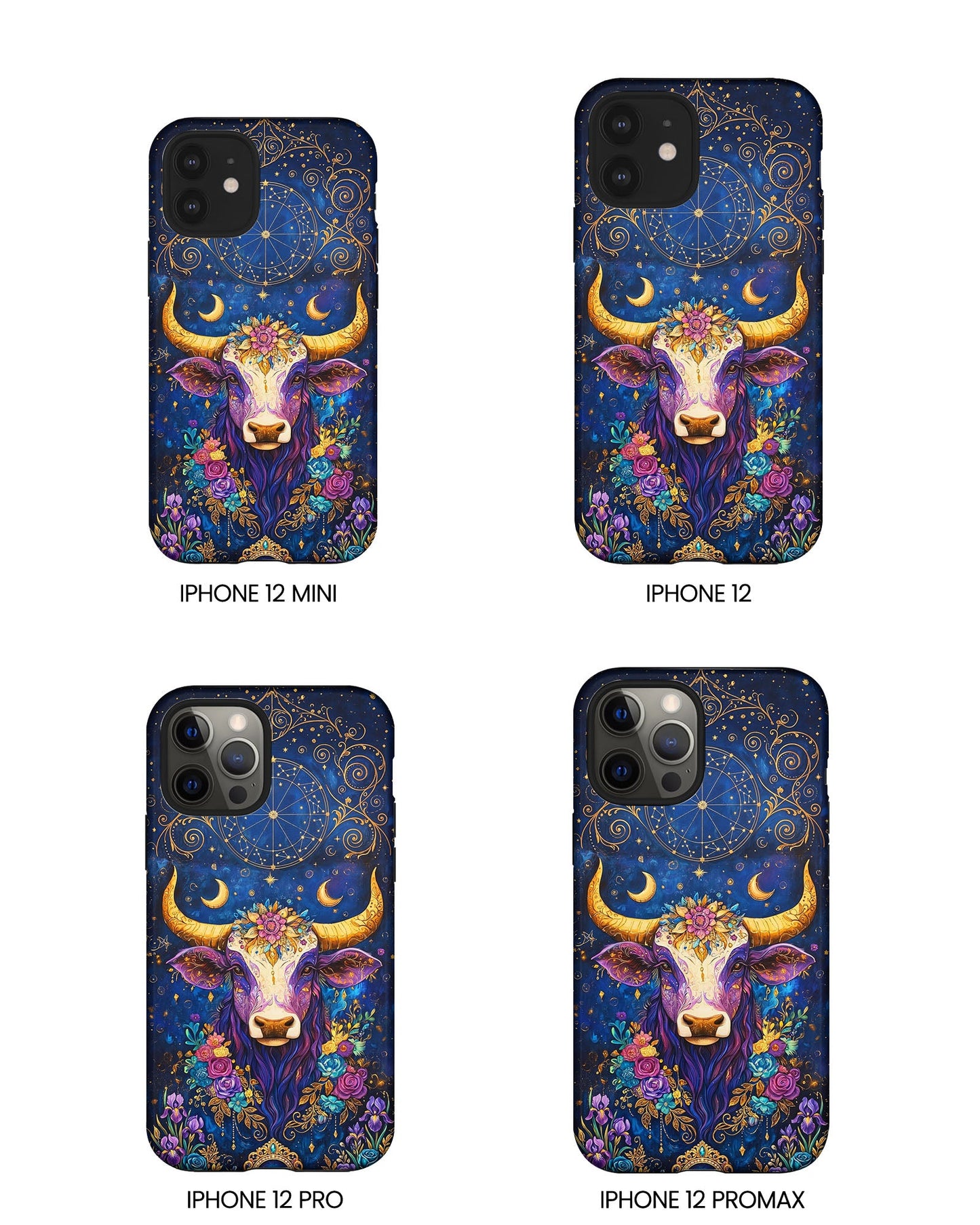 HIPPIE MAGIC COW  PHONE CASE - TLNT2304262