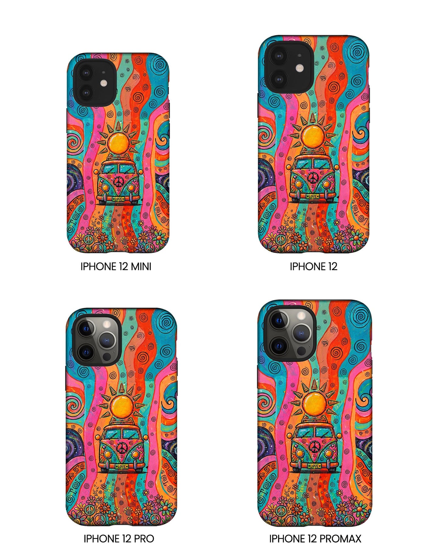HIPPIE BUS SUN RETRO PHONE CASE  - TLTW2804262