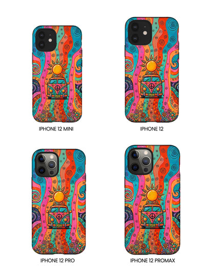 HIPPIE BUS SUN RETRO PHONE CASE  - TLTW2804262