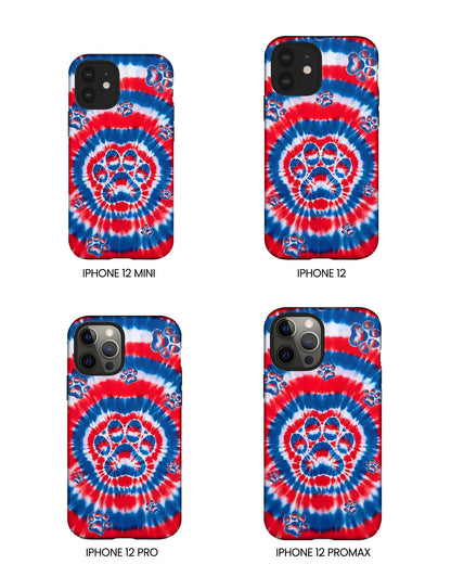 RED WHITE AND BLUE PAW PHONE CASE - TYQY2004253
