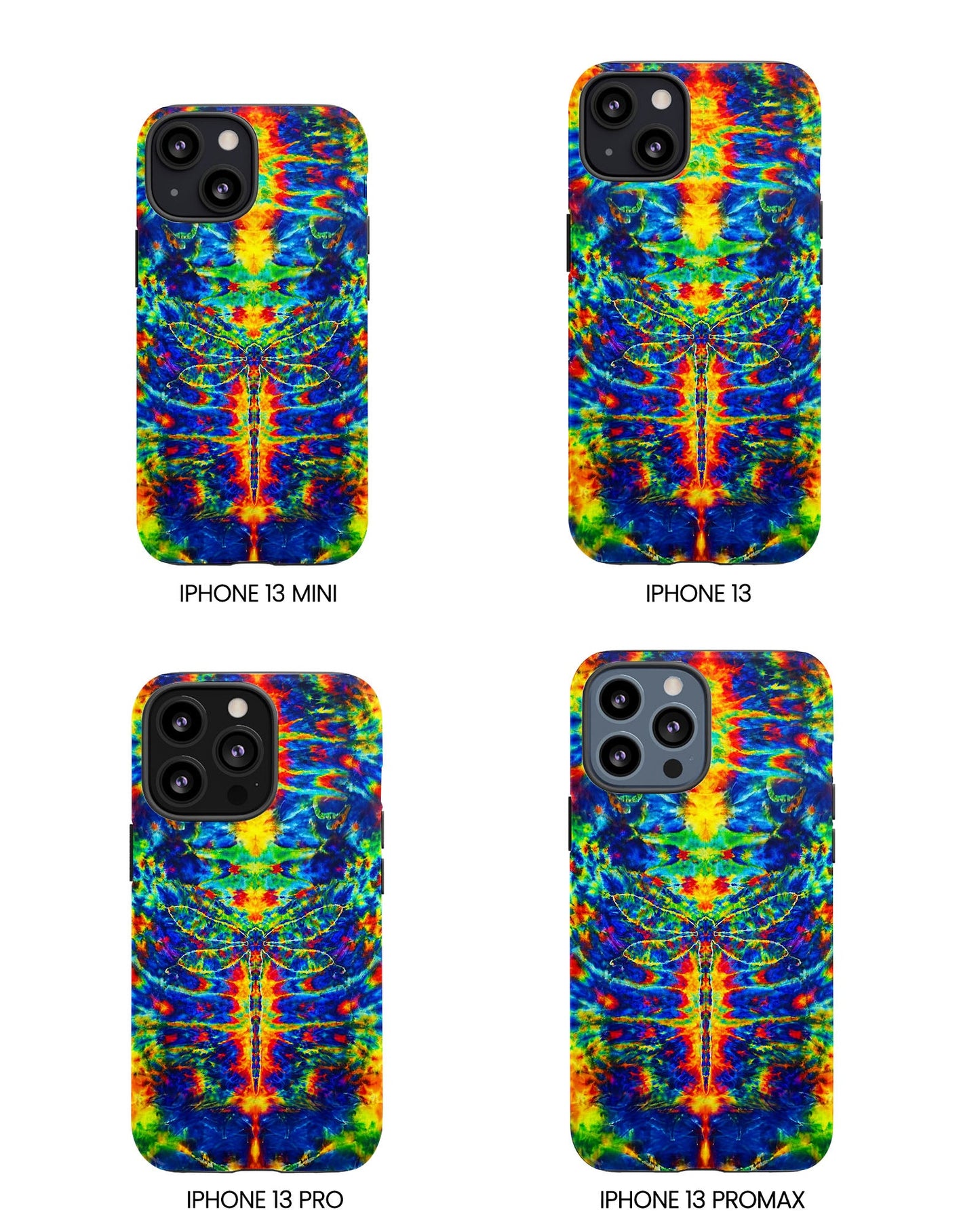 HIPPIE DRAGONFLY COLORFUL SWIRL PHONE CASE - TLNT1105261