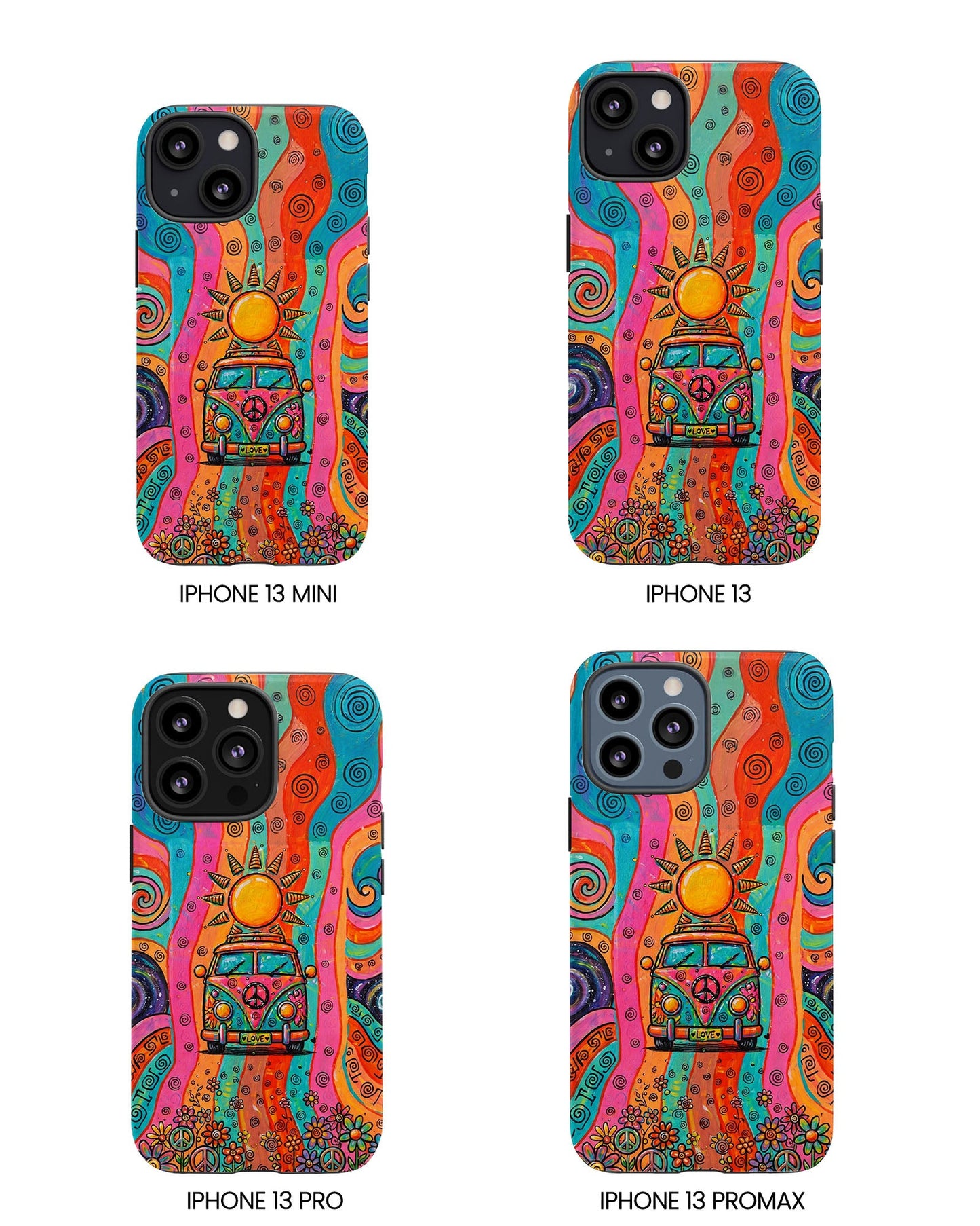 HIPPIE BUS SUN RETRO PHONE CASE  - TLTW2804262