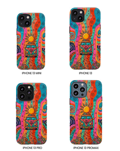 HIPPIE BUS SUN RETRO PHONE CASE  - TLTW2804262